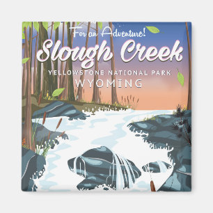 Imán Parque nacional Slough Creek y Yellowstone