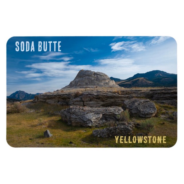 Imán Parque nacional Soda Butte Cone Yellowstone (Horizontal)