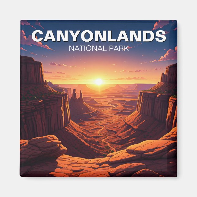 Imán Parque nacional Sunset Moab Utah Canyonlands (Frente)