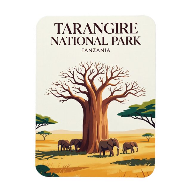 Imán Parque Nacional Tarangire Tanzania (Vertical)