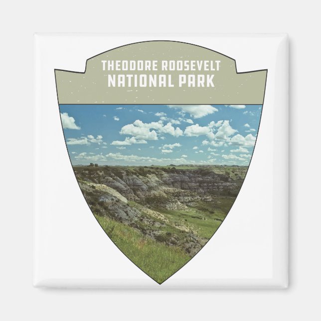 Imán Parque nacional Theodore Roosevelt North Dakota (Frente)