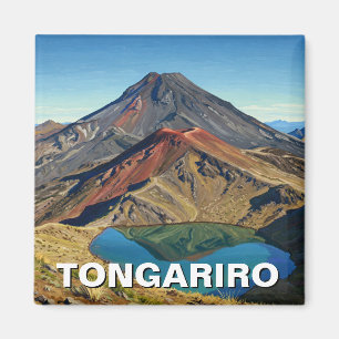 Imán Parque nacional Tongariro Viaje de Nueva Zelanda
