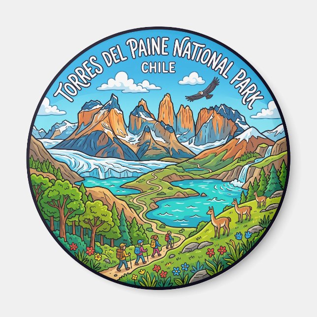 Imán Parque Nacional Torres del Paine Chile (Frente)
