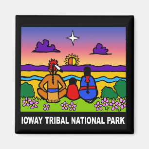 Imán Parque Nacional Tribal Ioway