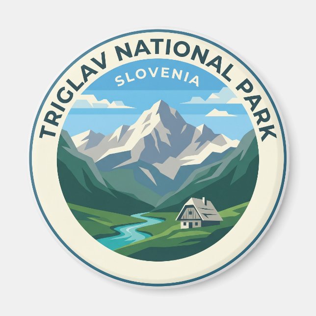 Imán Parque Nacional Triglav Eslovenia (Frente)