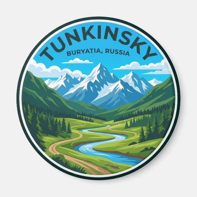 Imán Parque Nacional Tunkinsky Rusia (Frente)