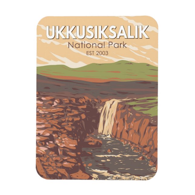 Imán Parque nacional Ukkusiksalik Canadá Viaje de cosec (Vertical)