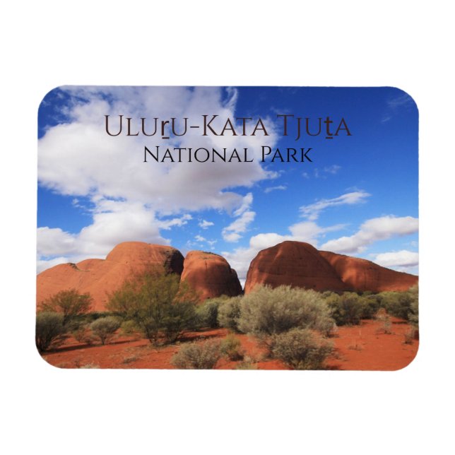 Imán Parque nacional Uluru-Kata Tjuta, los Olgas (Horizontal)