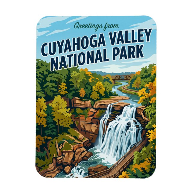 Imán Parque Nacional Valle de Cuyahoga EE. UU. (Vertical)