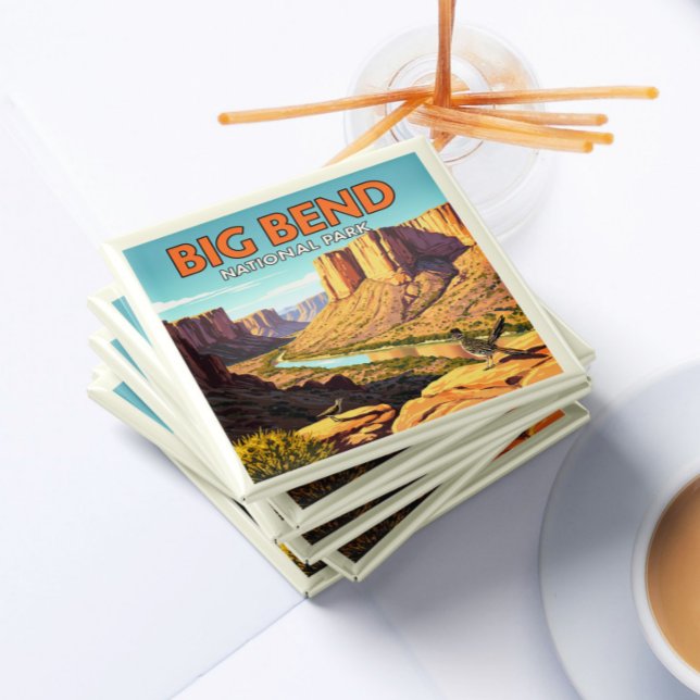 Imán Parque nacional Vintage Big Bend (Subido por el creador)
