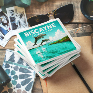 Imán Parque nacional Vintage Biscayne
