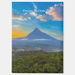 Imán Parque Nacional Virunga, RD Congo - Llanura Volcán