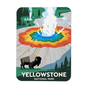 Imán Parque nacional Vivid Yellowstone