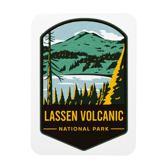 Imán Parque nacional volcánico de Lassen (Vertical)