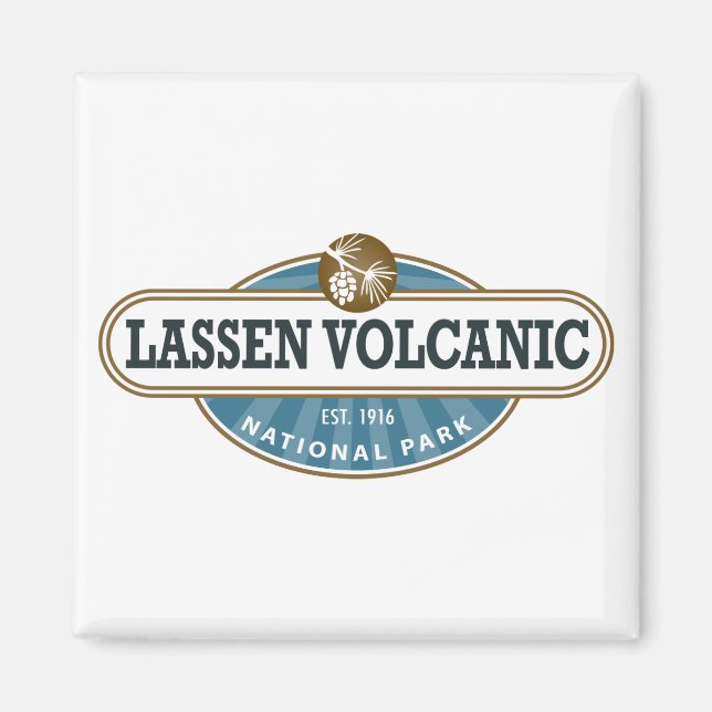 Imán Parque nacional volcánico de Lassen (Frente)