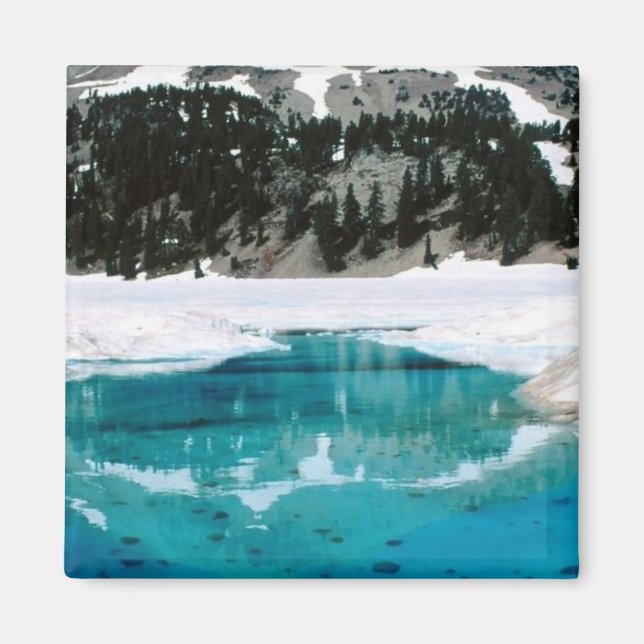 Imán Parque nacional volcánico de Lassen, CA (Frente)