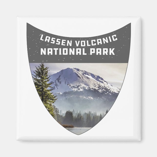 Imán Parque nacional volcánico de Lassen, California (Frente)