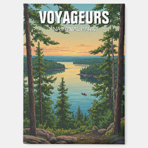 Imán Parque nacional Voyageurs Minnesota Sunset