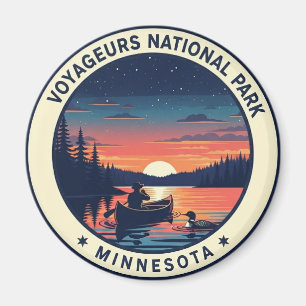 Imán Parque nacional Voyageurs Minnesota Sunset
