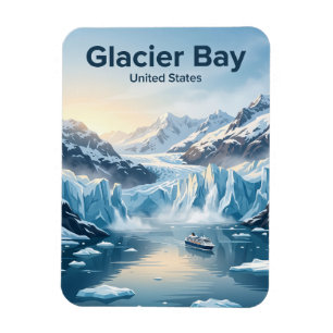 Imán Parque Nacional y Reserva de la Bahía de los Glaci