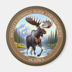 Imán Parque Nacional y Reserva Denali Alaska