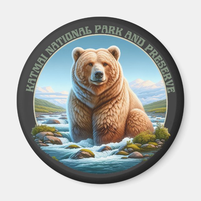 Imán Parque Nacional y Reserva Katmai (Frente)