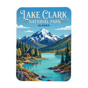 Imán Parque Nacional y Reserva Lake Clark Alaska