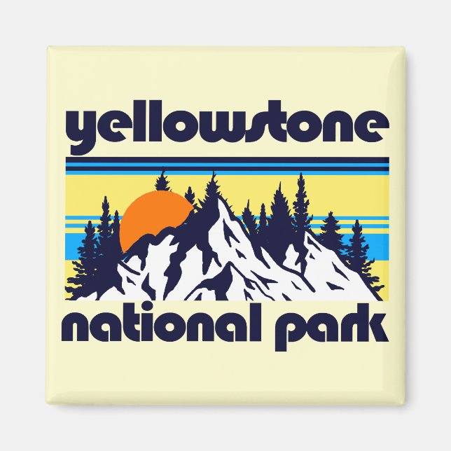 Imán Parque nacional Yellowstone (Frente)