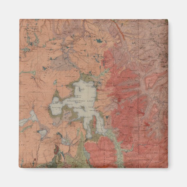 Imán Parque nacional Yellowstone (Frente)