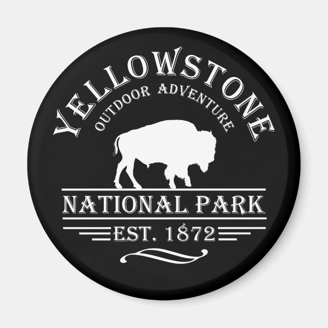 Imán parque nacional yellowstone (Frente)