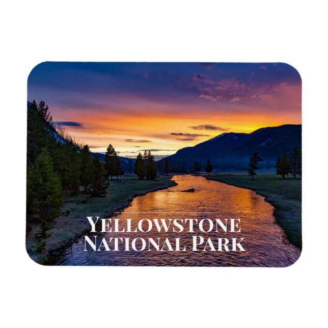Imán Parque nacional Yellowstone Fridge Magnet (Horizontal)