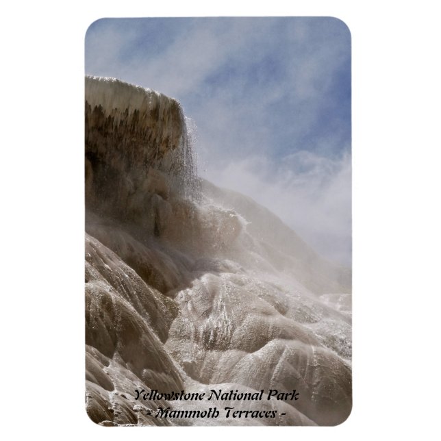 IMÁN PARQUE NACIONAL YELLOWSTONE, TERRAZAS DE MAMMOTH ( (Vertical)