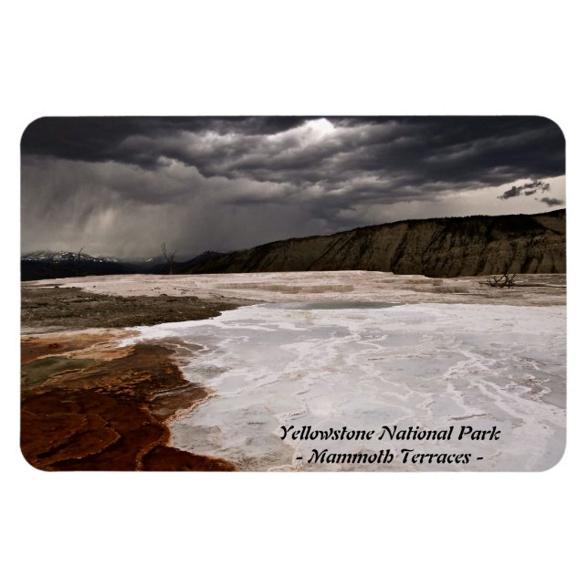 IMÁN PARQUE NACIONAL YELLOWSTONE, TERRAZAS DE MAMMOTH ( (Horizontal)