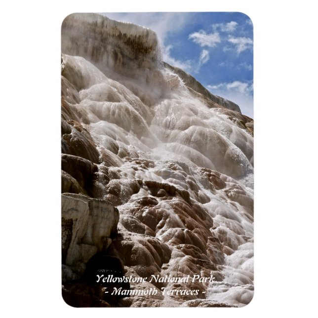 IMÁN PARQUE NACIONAL YELLOWSTONE, TERRAZAS DE MAMMOTH ( (Vertical)