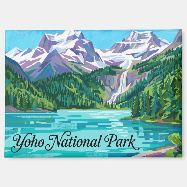 Imán Parque Nacional Yoho Canadá (Anverso)