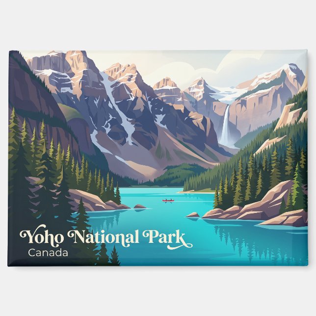 Imán Parque Nacional Yoho Canadá (Anverso)