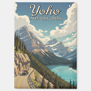 Imán Parque nacional Yoho Vintage Canada