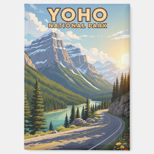 Imán Parque nacional Yoho Vintage Canada