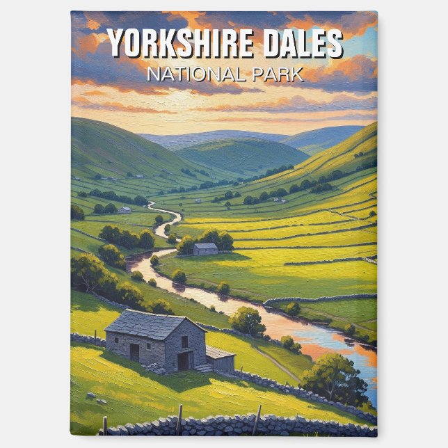 Imán Parque Nacional Yorkshire Dales Viajes Inglaterra (Anverso)