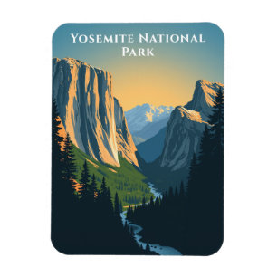 Imán Parque nacional Yosemite, California, paisaje de v