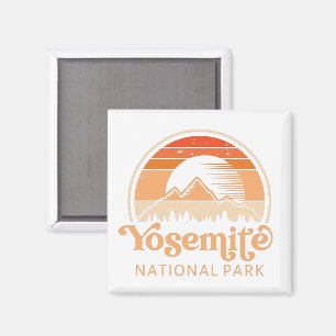 Imán Parque nacional Yosemite, California Retro Vintage
