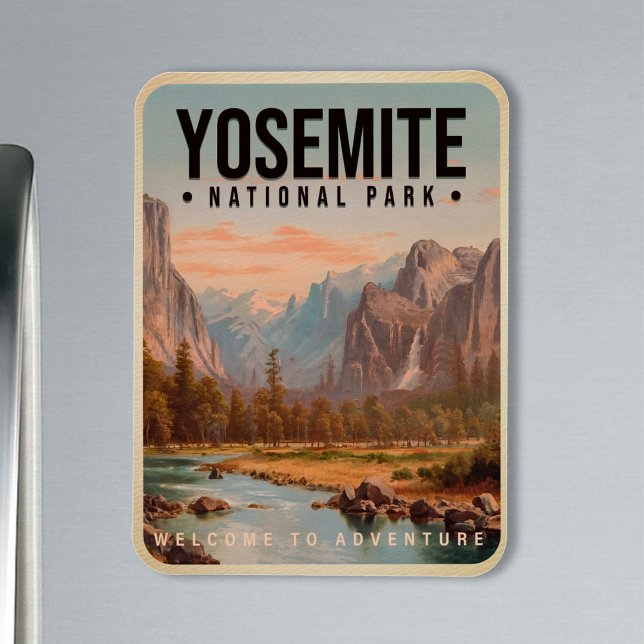 Imán Parque nacional Yosemite, California Vintage (Subido por el creador)