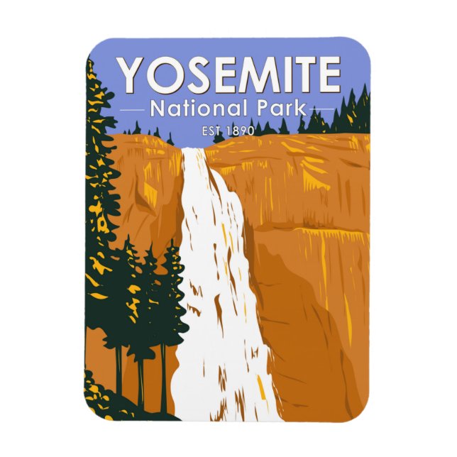 Imán Parque nacional Yosemite Nevada Falls California (Vertical)