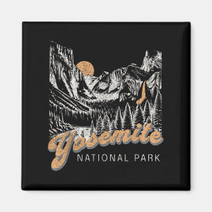 Imán Parque Nacional Yosemite Retro Mujeres Vintage