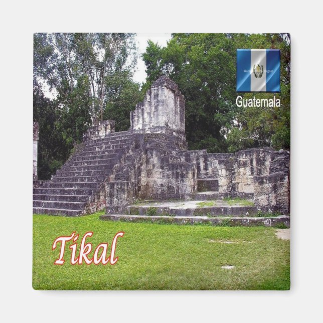 Imán Parque nacional zGT013 TIKAL, Guatemala, Fridge (Frente)