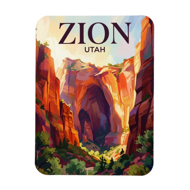 Imán Parque Nacional Zion EE. UU. (Vertical)