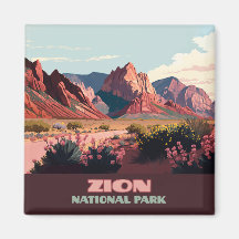 Parque nacional Zion Montañas Utah Vintage