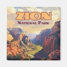 Imán Parque nacional Zion Retro Cañón Utah Moab