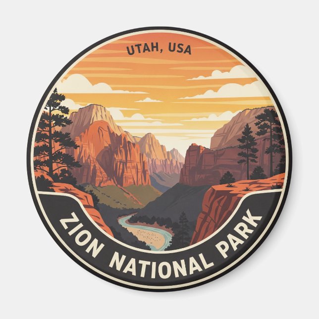 Imán Parque nacional Zion Utah (Frente)