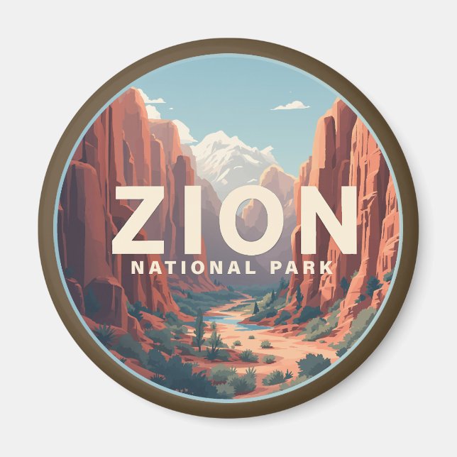 Imán Parque nacional Zion Utah (Frente)
